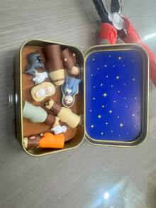 Pocket-Sized Nativity Scene Figurines, Metal Box Set. Mini Nativity Scene Includes Holy Family, Three Wise Men, Shepherds And Animals Figurines. Portable Religious Desktop Decor And Christmas Christian Keepsake - Multicolor - View 6