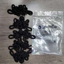 5pcs Black Dragonfly Shaped Chinese Style Frog Buttons, Vintage Handmade Traditional Cheongsam Buttons, DIY Clothing Sewing Accessories - A - View 13
