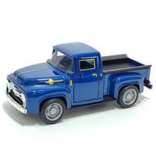 1pc Vintage Pickup Truck Toy, Realistic Alloy Model Truck Toy - Multicolor - View 5