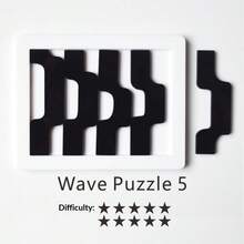 1pc High Difficulty Acrylic Interlocking Puzzle, Asymmetrical Shaped Logic Brain Teaser Game, Desktop Casual Mind-Bending Toy - Multicolor - View 5