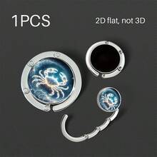 Purse Hook For Table, Constellation Zodiac Print Foldable Metal Handbag Hanger, Portable Table Bag Holder For Restaurant Desk, Unique Gift For Astrology Lovers, 12 Zodiac Signs Available - Multicolor - View 21