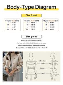 Autumn/Winter Classic Lapel Long Sleeve Loose Mid-Length Wool Coat, Casual Everyday Style - Apricot - View 10