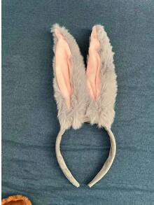 Pure Desire Style Sexy Bunny Ears Cosplay Halloween Headband - Grey - View 5
