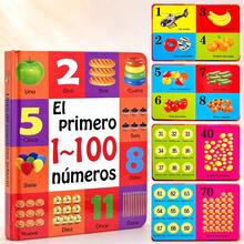 Educational Spanish Numbers Board Book 1 To 100 Counting Learning Book With Colorful Illustrations For Parent Child Learning Sessions Vocabulary Building Gift - Multicolor - View 5