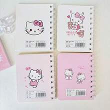 Hasbro 2/4 Sanrio Hello Kitty Random Style Cute Cartoon Cat Mini Spiral Notebook, Portable Pocket Coil Notebook, Daily Note Small Diary, Student Stationery, Random Cover Pattern - Multicolor - View 5