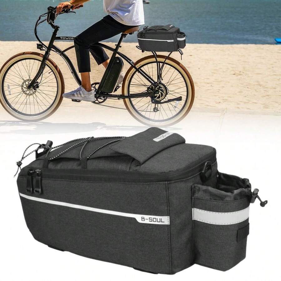 Waterproof Bike Pannier MTB Bicycle Rack Pack Carrier Bag Trunk Large Capacity - A - View 1