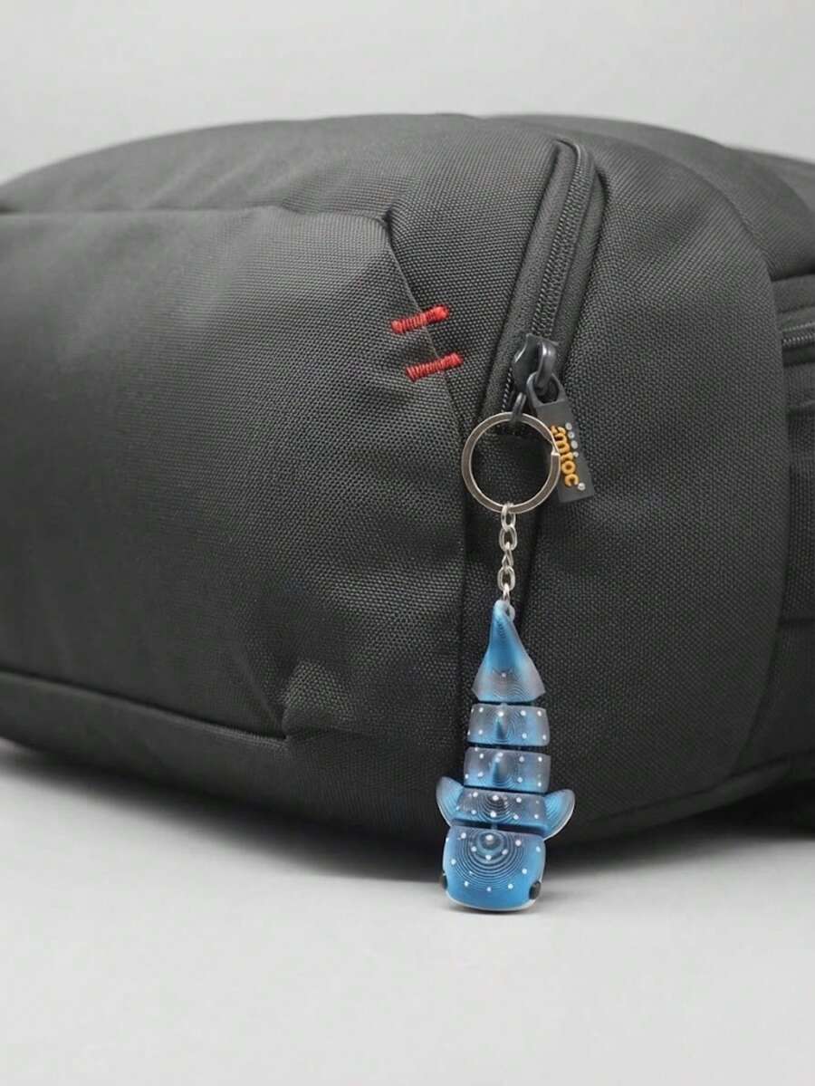 Ocean Creature Theme Bag Charm, Starry Sky Gradient Creative Keychain, Personalized Ocean Element Backpack Bag Charm, Handbag Backpack Decoration - Multicolor - View 1