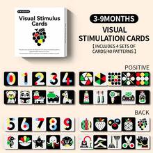 Kartu Stimulus Visual Hitam Putih untuk Bayi - 40 Sisi, Kartu Flash Pengembangan Kognitif Pendidikan Dini, Alat Belajar Balita, Ilustrasi yang Menyenangkan, Papan Visi, Mainan Pengembangan Otak, Hadiah Natal/Ulang Tahun yang Sempurna untuk Bayi & Balita - MultiWarna - View 13