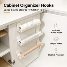 4pcs/2pcs Trash Bag Holder, Trash Bag Rack, Plastic Bag Holder, Trash Bag Storage Rack, Portable Trash Bag Holder, Wall-Mounted Plastic Bag Holder, Trash Bag Stand, Trash Bag Storage Organizer Rack, Trash Bag Holder, Adjustable Gap Kitchen Storage Rack. - Multicolor - View 2