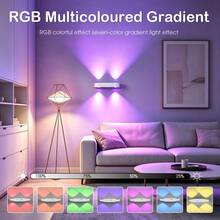 1pc Creative Dual-Eye RGB Color-Changing Ambient Wall Light, Smart Motion Sensor Activated, No-Drill Magnetic Installation, Suitable For Home Decor/Atmosphere Creation, Ideal Holiday Gift - Multicolor - View 3