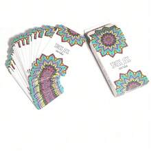 1Set/50pcs <Stress Less> Cards, Stress Less Cards, Mindfulness & Meditation Prompt Card Deck, Self-Care Relaxation Exercise Cards For Stress & Anxiety Relief, Daily Calm Activity Cards, For Office, Home, Bedtime, Mental Relaxation & Wellness Gifts - Multicolor - View 1