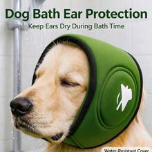 1pc Dog Noise Reduction Ear Muffs, Pet Noise Proof Ear Cover Calming Headgear, Anxiety Relief Snood For Dogs, Ear Protection For Thunder Fireworks Grooming Bathing - Green - View 4