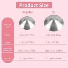 The Orginal Silver Nursing Cups – Silver Nipple Shields For Breastfeeding - Nipple Guards Protector For Breastfeeding - Nipple Shields For Newborn - White - View 2