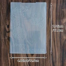 Text Circle Diamond Vine Embossing Folders, Vintage Background Pattern Paper Embossing Template For DIY Card Making Scrapbooking Album Craft Decor - WZ-1 - View 8