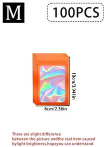 100/30/10pcs Self-Sealing Jewelry Bags, Moisture-Proof, Dust-Proof, Anti-Oxidation, Portable Storage For Earrings, Necklaces And Accessories, Sealed Jewelry Storage Bags, Gradient Color Jewelry Storage Bags, Jewelry Dust-Proof And Anti-Oxidation Bags - Multicolor - View 14