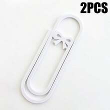 Cute Bow-Shaped Paper Clip Bookmark, Giant Paper Clip Design, Multi-Color, Suitable For Book Lovers And Students - Bow Bookmark - View 10