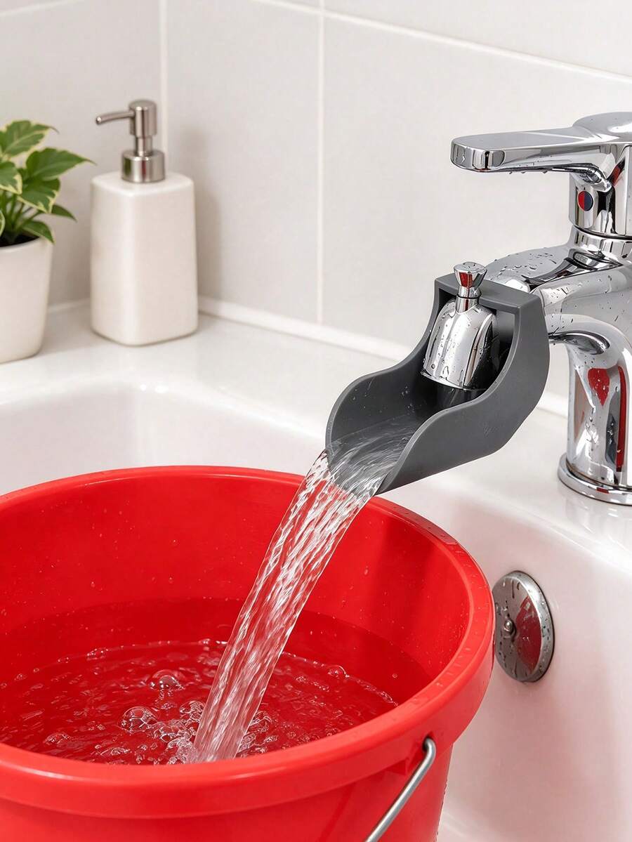 1/2pc Faucet Extender, Water-Saving Diverter Connector, Time-Saving And Effort-Saving, Convenient For Filling Buckets/Sprayers/Fish Tanks And Large Capacity Containers, Practical Home Bathroom Accessory - Multicolor - View 1