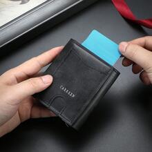 CarrKen 1 chiếc ví đựng thẻ nam nhiều ngăn đa năng kiểu Âu Mỹ, không phải ví thẻ tín dụng - Nhiều màu - Xem 3