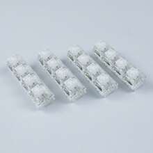 3-Pin Dustproof Hot Swappable White Mechanical Keyboard Switches, 30/50/90 Pcs Available, DIY Custom Keyboard Replacement Parts - View 8