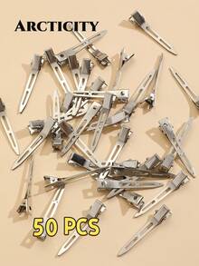 Arcticity 100pcs 5.5cm Fluffy Hair Root Clips, Designed For Hair Salons, High Quality. DIY Hair Styling Tool, Easily Create Voluminous Hair Roots, Add Hair Texture, Perfect Choice For Hair Styling - Silver - View 17