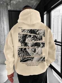 Men Hoodies - Apricot - View 1