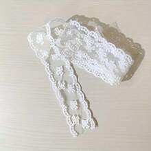 Pita Renda Jala Bordir Kupu-kupu Kecil Lebar 1,5 inci (3,8 cm), Pita Gelombang Berongga Semi-Transparan Aneka Warna, Aksesori Rambut DIY Buatan Tangan, Hiasan Pinggiran Pakaian, Bahan Kemasan Hadiah, Pita Dekorasi Pernikahan - Beraneka warna - View 11