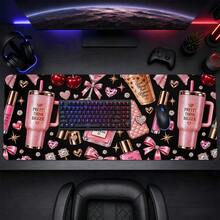 1pc Fashion Cosmetic Leopard Print Desk Mat, Multi-Purpose Vanity Table Protector, Nail Art Mat, Large Desktop Mouse Pad For Women Bedroom & Office, S/M/L/XL - View 20