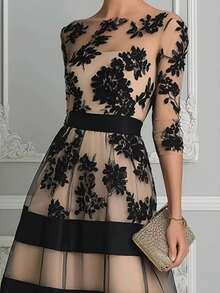 Women Cocktail Dresses - Black - View 4