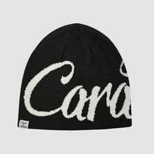 1pc Letter Jacquard Reversible Knit Hat, Ear-Flap Beanie For Hiking And Skiing, Star Jacquard Woolen Hat - CARA-double-sided Knit Beanie - View 6