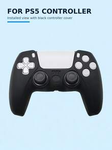 Compatible With PlayStation 5, Anti-Slip Groove Design Protective Case, Anti-Slip, Anti-Sweat, Anti-Dust, Scratch-Resistant, Better Grip, Enhanced Gaming Experience, Valentine's Day Confession/All-Season Romantic Gift - View 1