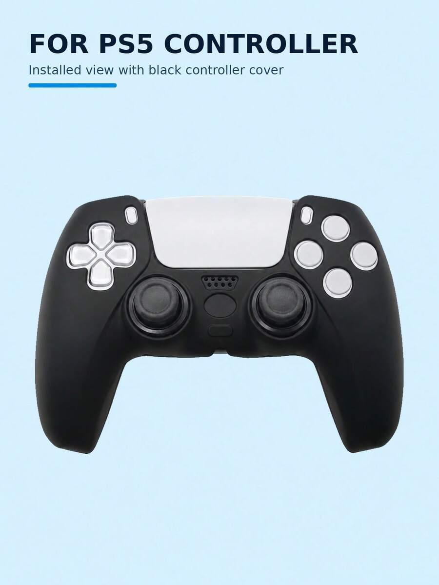 Compatible With PlayStation 5, Anti-Slip Groove Design Protective Case, Anti-Slip, Anti-Sweat, Anti-Dust, Scratch-Resistant, Better Grip, Enhanced Gaming Experience, Valentine's Day Confession/All-Season Romantic Gift - View 1