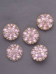 5 buah/Set Kancing Logam Kaca Rhinestone Bunga Matahari, Cocok untuk Mantel, Sweater, Jas, Seragam, Jahit, Gaun Pengantin, Sepatu DIY, Tas, Pembuatan Perhiasan, Aksesoris Jahit Kerajinan Tangan, Musim Gugur/Musim Dingin - MultiWarna - View 26