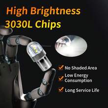 2 buah Bohlam Lampu Rem Mobil LED Kecerahan Tinggi, Chip LED 3030 dengan Lensa, Cahaya Lebih Terkonsentrasi, 1156 S25 G18 R5W 1156P Ba15S P21W, Cocok untuk Lampu Utama, Lampu Kabut, Lampu Mundur, Juga untuk Lampu Sein Sepeda Motor, Performa Stabil, Pasang dan Mainkan - A - View 6