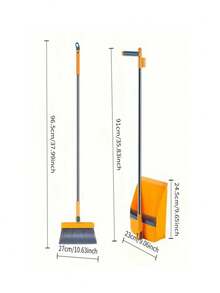 Broom, Dustpan And Brush Set, Thickened Broom And Dustpan, Floor Cleaning Tools, Suitable For Home, Office, School Dormitory, Cleaning Supplies, Small Cleaning Tools (Broom Sold Separately) - A - View 12
