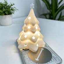 Christmas Tree-Shaped Lampshade, Night Light Lampshade, Holiday Decoration, Star-Shaped Hollow Ambient Lampshade, Simple 3D Printed Christmas Tree Lampshade, Creative Desktop Ornament For Bedroom - Christmas Tree Lampshade - View 9