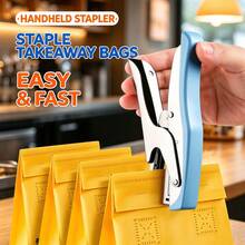 1 buah Stapler Genggam Portabel, Pistol Stapler Hemat Tenaga dengan Mekanisme Tuas, Bodi Logam, Cocok untuk Kemasan Makanan Bawa Pulang, Label Pesanan, Dokumen, Penjilidan Manual, dan Berbagai Skenario Lainnya - beraneka warna - View 1