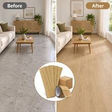 5pcs 15x91cm Long PVC Floor Stickers, Self-Adhesive Floor/Wall Decor Stickers, Premium Quality, Suitable For Living Room, Bedroom, Study, Office - Multicolor - View 5