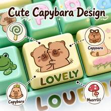 26-Grid Stress Relief Button Board With 17-Key Fun Finger Fidget Buttons, Bear Design Backpack Charm - Multicolor - View 3