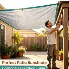 Heavy Duty Waterproof Tarp,All-Weather Protection Cover For Outdoor, Camping, Patio, Furniture, Green / Silver,Reinforced & Tear Resistant Polyethylene Tarpaulin With Stitched Edges, With Ear Loops, It Is Easier To Fix And More Stable. - A - View 4