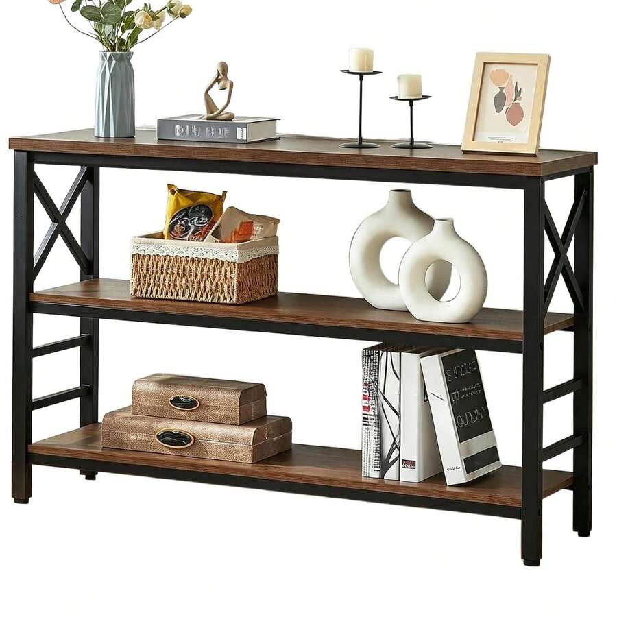 Sofa & Console Tables - Brown - View 1