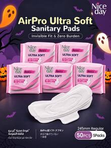 Niceday 10pcs/Pack 245mm Ultra Thin Soft Women Menstrual Pads - White - View 17