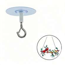 Heavy Duty Self-Adhesive Ceiling Hooks - PVC No-Drill Hooks, Suitable For Hanging Balloons, Wind Chimes, Lights, Plants, Etc. - Multi-Purpose Non-Damaging Hooks, Suitable For Home And Commercial Use, Wide Application | Adhesive Installation - Clear - View 1