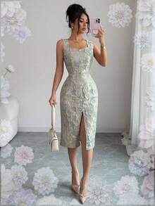 Women Short Dresses - Blue2 - View 7