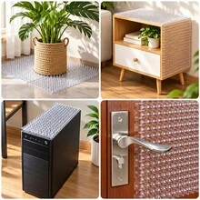 1 Set (3/6/12/20 Pieces) Of Transparent Cat-Proof Thorn Mats, Home Protection Cover Stickers, Protection And Expulsion Restricted Area Thorn Nets, Can Be Spliced ​​And Cut, And Can Be Used With Cable Ties And Traceless Stickers - Multicolor - View 7