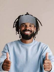 1/3/6pcs Elastic Dreadlock Hat Dreadlock Tube Headband Unisex Elastic Dreadlock Headscarf Dreadlock Accessories - Multicolor - View 3