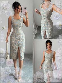 Women Short Dresses - Blue2 - View 5