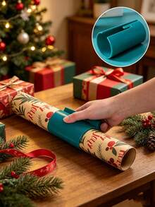 Pemotong Kertas Kado, Pemotong Kertas Kado Geser, Cocok untuk Membungkus Kado Pesta, Memotong Kertas Kado Liburan, Memotong Gulungan Kertas Kado, Alat Pemotong Tabung Kertas Kraft, Pemotong Kertas Kado Pesta Ulang Tahun, Natal, dan Tahun Baru - MultiWarna - View 4