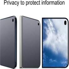 2片裝磨砂防窺螢幕保護貼，相容 iPhone DUO 18 Pro Max 16/16 Plus/16 Pro/16 Pro Max/15/15 Plus/15 Pro/15 Pro Max，生日送禮首選，適合家人與朋友，鋼化玻璃材質，防窺、防水、防震、防刮、防指紋，全螢幕覆蓋 - 黑色 - 查看 4