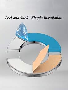 Faucet Decorative Cover Plate,Triangle Valve Decorative Cover, Round Cover For Showerhead Faucet, Water Pipe Mixing Valve, Enlarged Cover For Wall Opening,Designed To Conceal Wall Mounted Openings For Faucets, Air Conditioning Pipes ﻿ - Multicolor - View 4