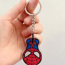 Hasbro Spider-Man Acrylic Keychain, Cute Upside Down Cartoon Character Key Ring, Bag Charm Pendant, Fan Collectible Gift - One Size - View 5